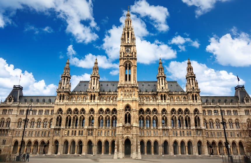 Interessante Orte in Wien: das Rathaus in der Ringstraße
