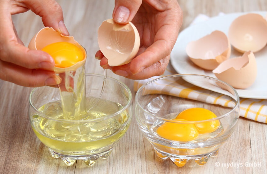 Eierlikör selber machen Eier trennen