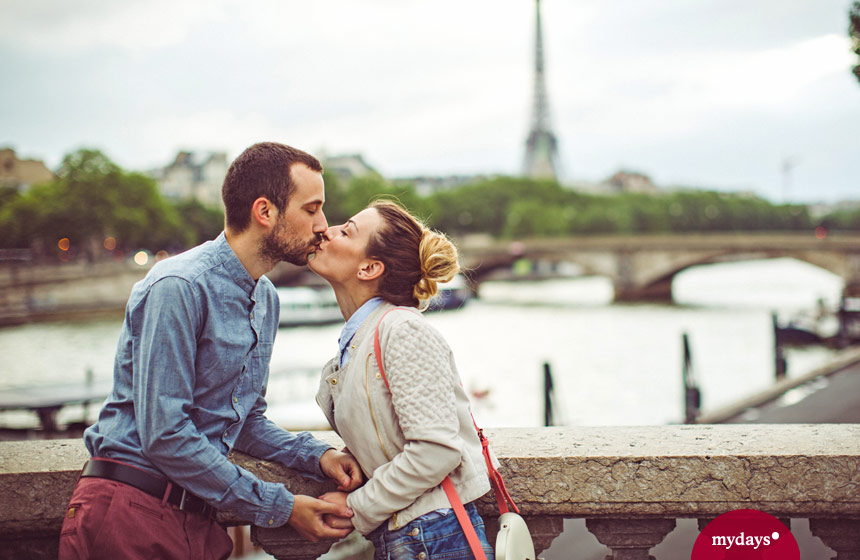 Liebespaar in Paris